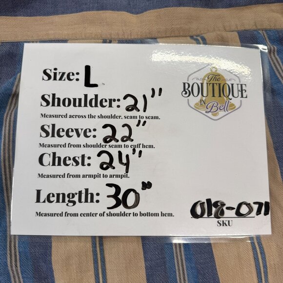 Vintage Northwest Territory Mens L Flannel Shirt Long Sleeve Blue Tan Stripe - Picture 15 of 16